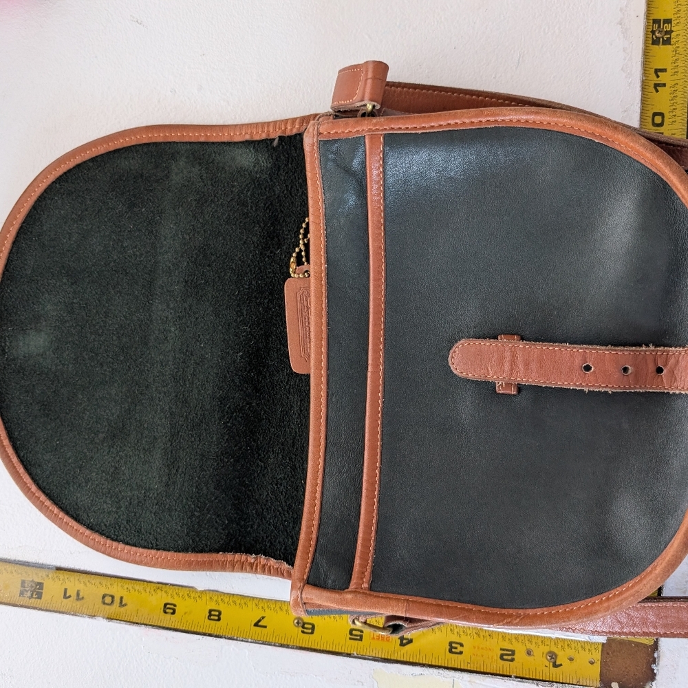 Vintage Women's Coach Leather Riding Saddle Bag Crossbody - Picture 8 of 9